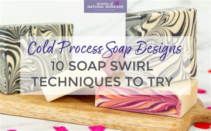 How do you make swirls on top of soap?