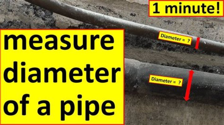 How do you measure the diameter of a pipe?