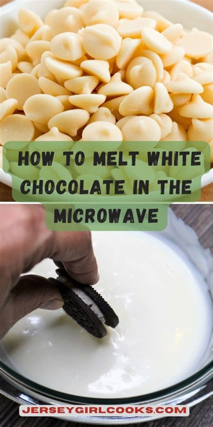 How do you melt white chocolate for brownies?