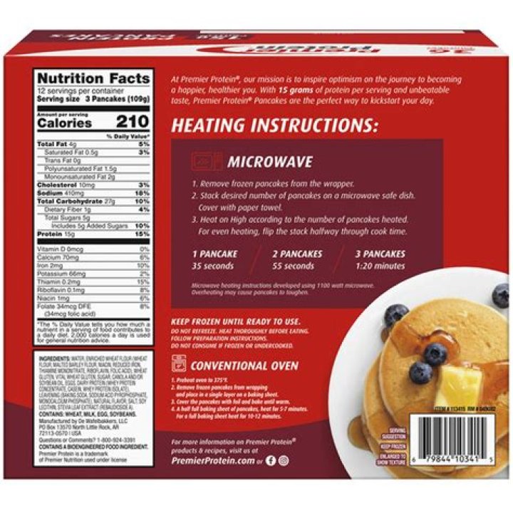 How do you microwave frozen pancakes?