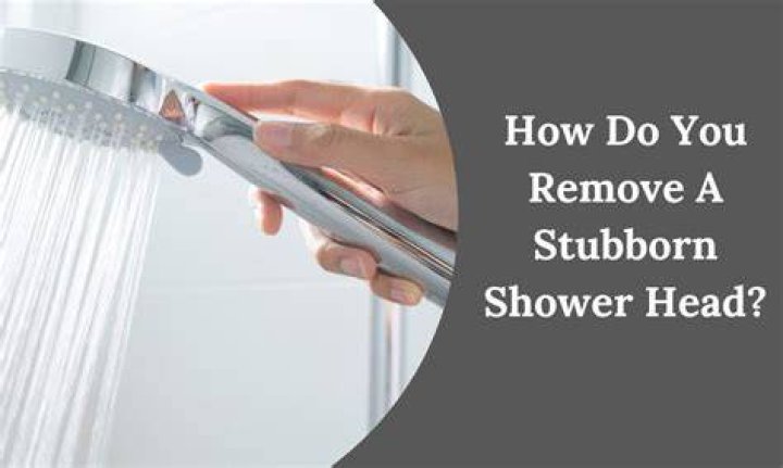 How do you remove a stubborn shower hose?