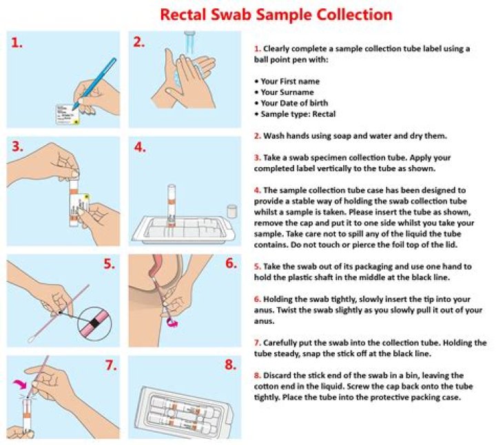 How do you swab for strep B?