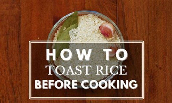 How do you toast brown rice before cooking?
