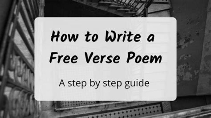 How do you write a free verse