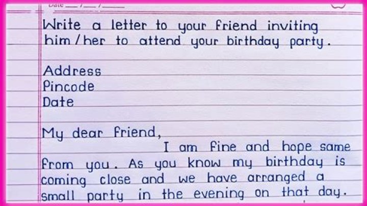 How do you write a letter to invite someone?