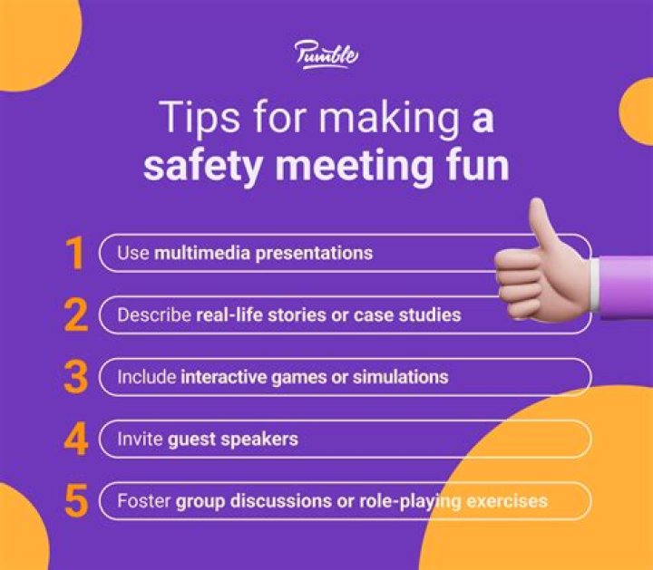 How do you write a safety meeting