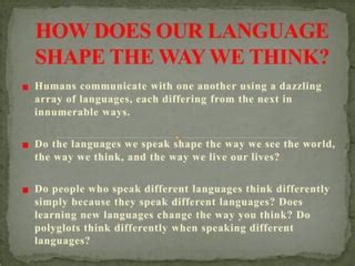 How does language shape your identity and culture