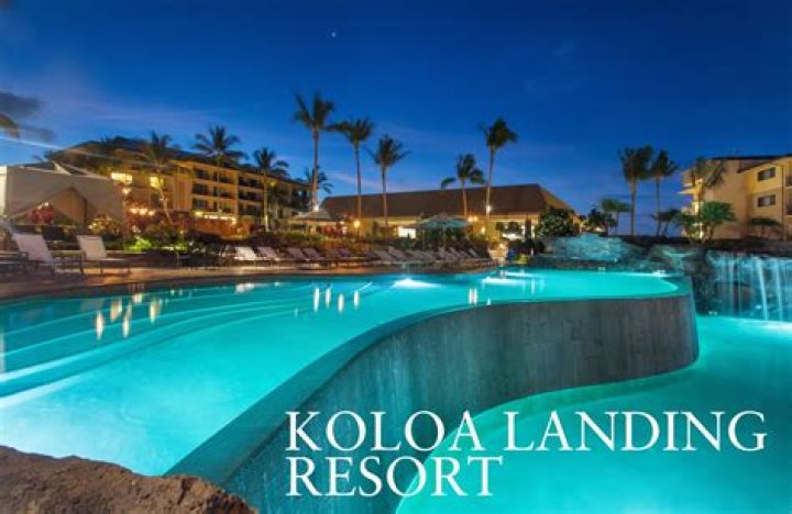 How far is Koloa Landing from the Beach?