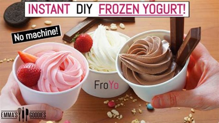 How is frozen yogurt like ice cream?