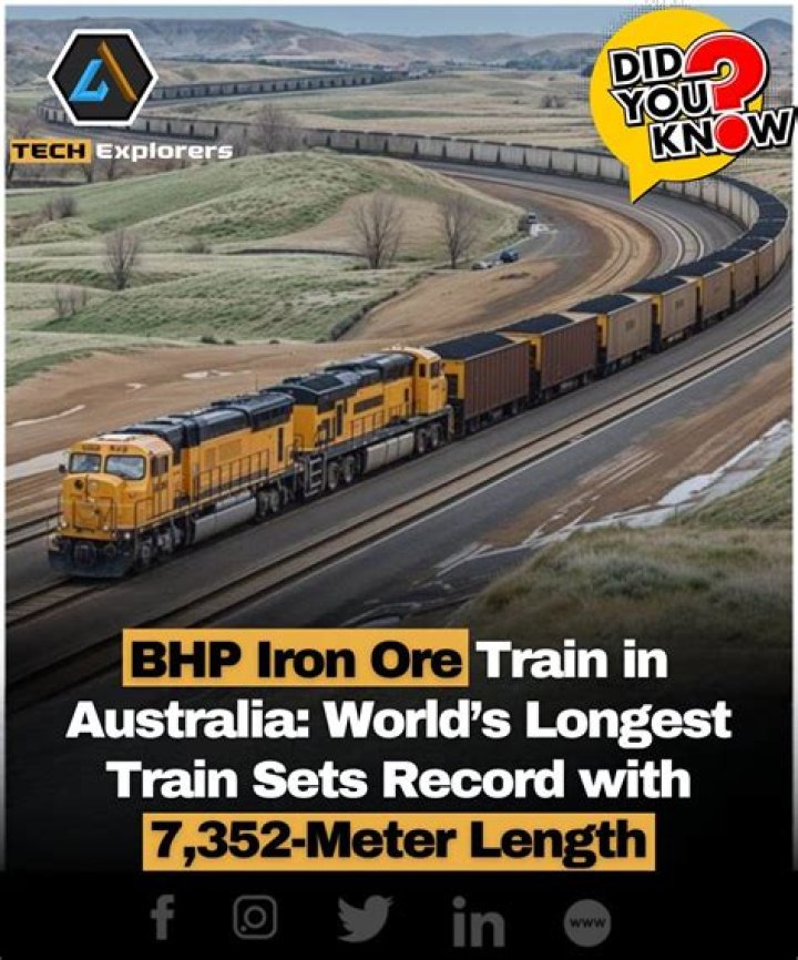 How long are Australian iron ore trains?