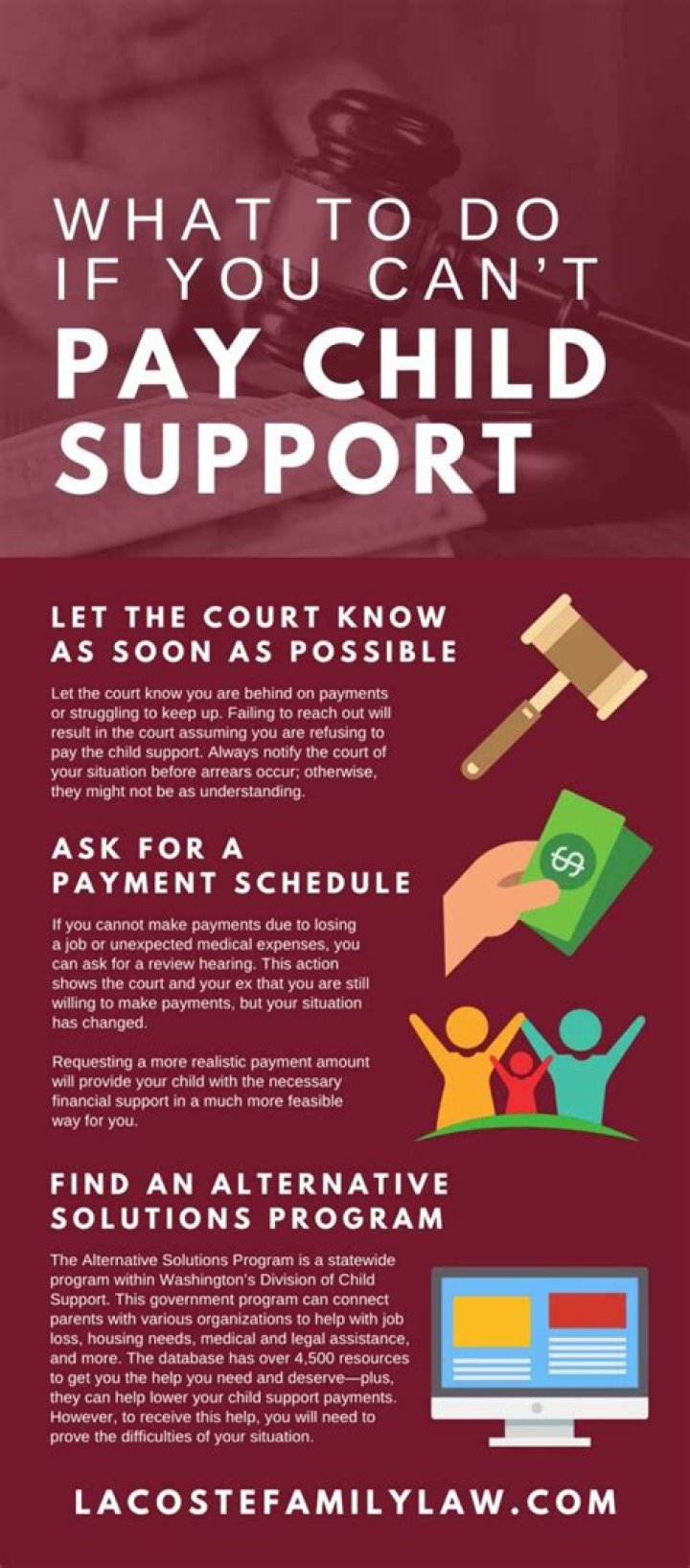 How long can you go without paying child support in Florida?