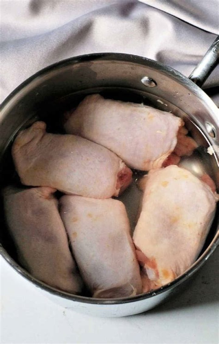 How long do you boil chicken before baking?