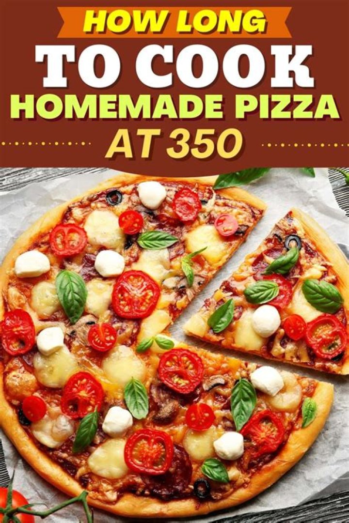 How long do you cook homemade pizza at 350?