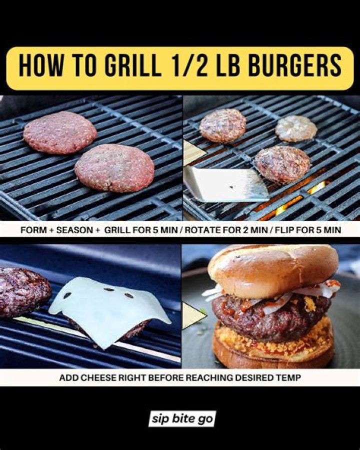 How long do you grill hamburgers on each side?