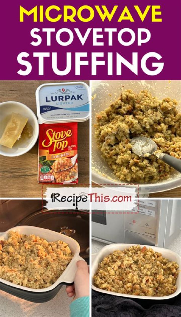 How long do you microwave stuffing for?