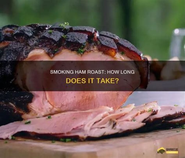 How long does a cooked ham take to smoke?