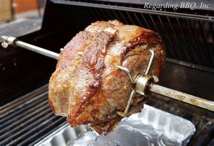 How long does a pork roast take to cook on a spit BBQ?