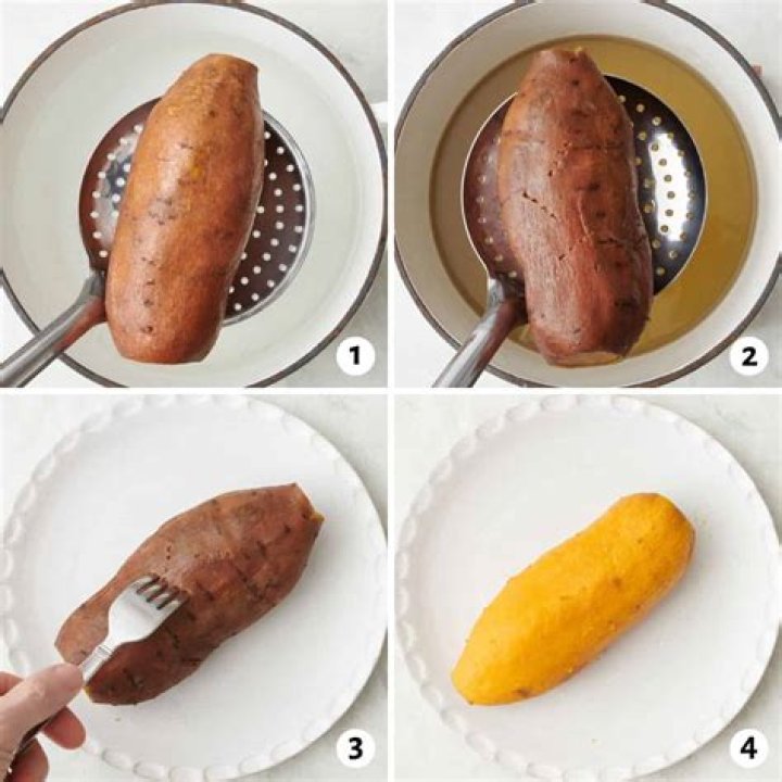 How long does it take to boil sliced sweet potato?
