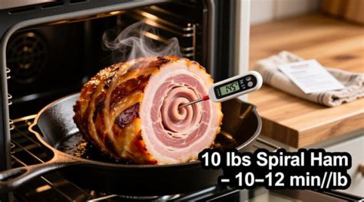 How long does it take to cook a 10 pound spiral ham?
