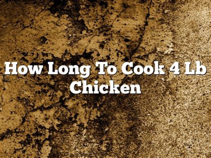 How long does it take to cook a 4-pound chicken at 400?