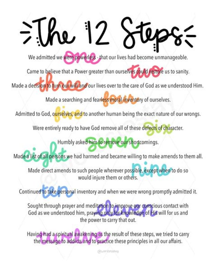 How long does it take to go through the 12 steps?