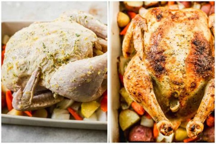 How long does it take to roast a chicken at 350 per pound?