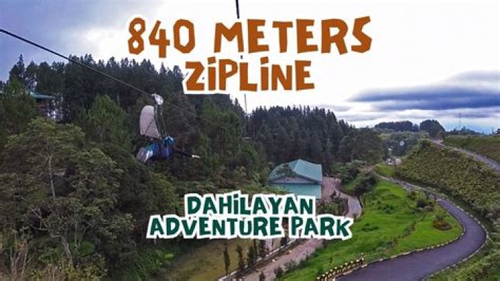 How long is the Dahilayan zipline?