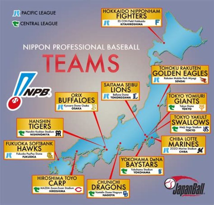 How many baseball leagues are in Japan?