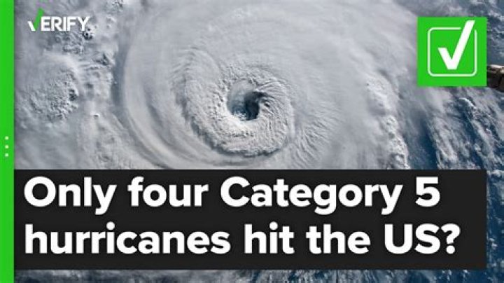 How many Category 5 hurricanes have hit the US?