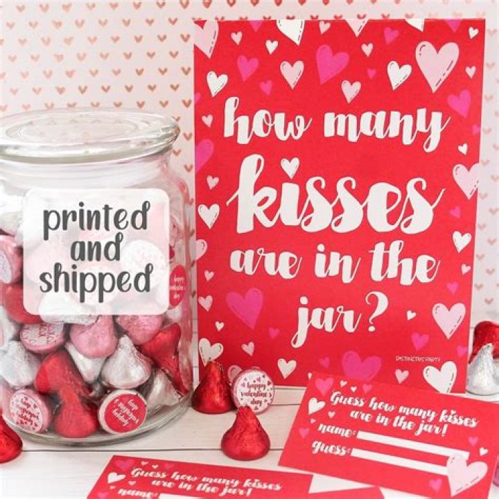 How many kisses are in a Valentines bag?