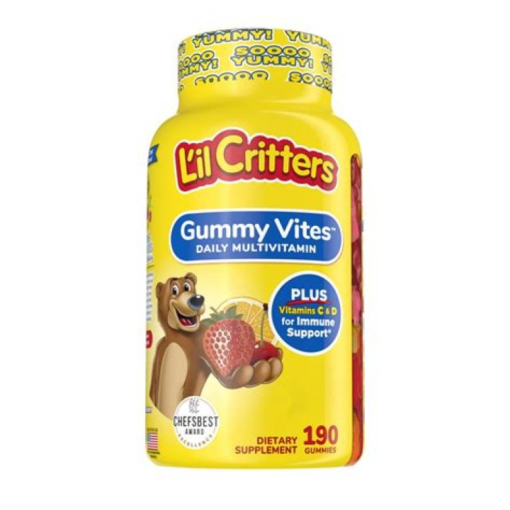 How many little gummy vitamins are in critters