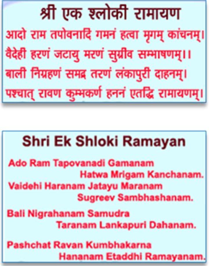 How many slokas are there in Ramayana in Sanskrit?