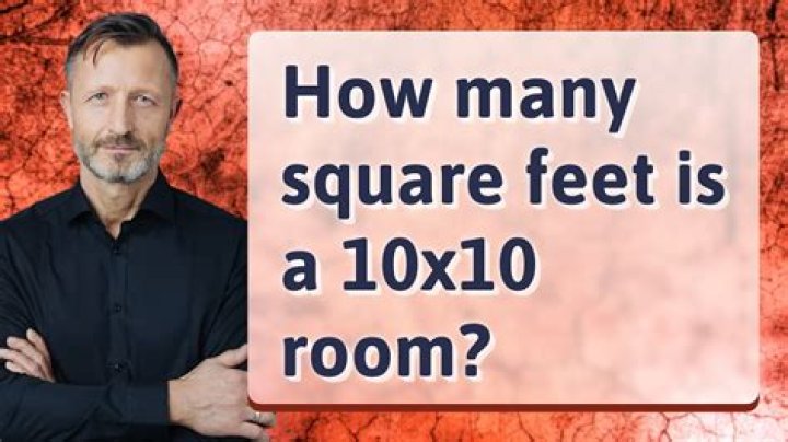 How many square feet is a 10×10 wall?