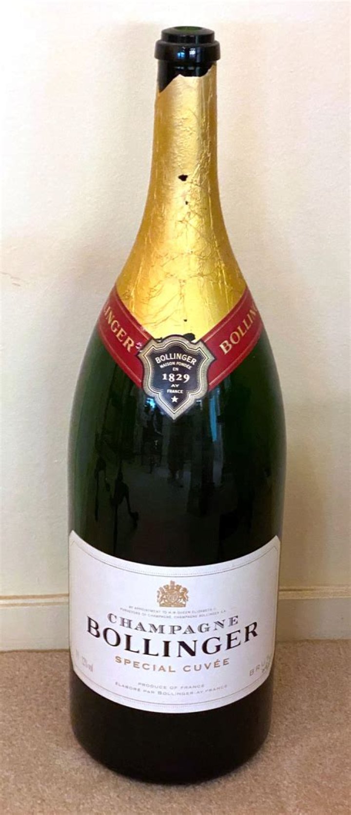 How much does a bottle of Bollinger champagne?