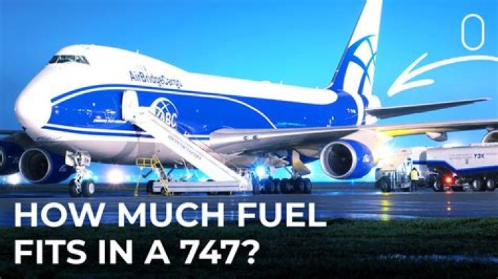 How much fuel can a Boeing 747 hold?