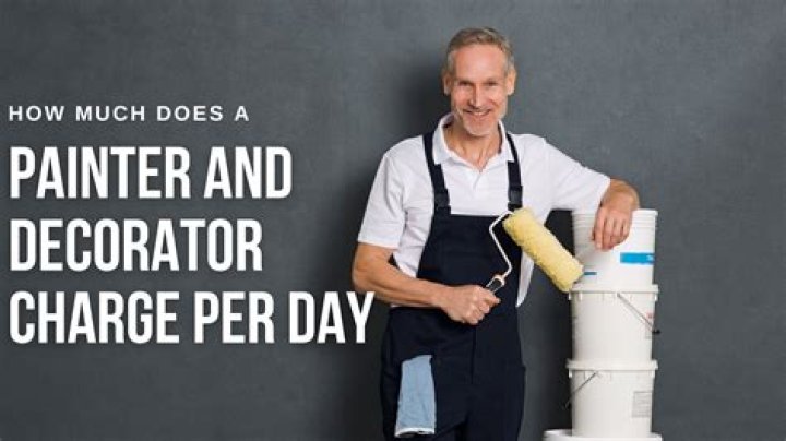 How much is a painter and decorator per day UK?