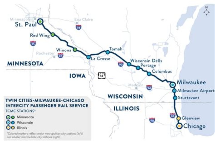 How much is Amtrak from Sturtevant to Chicago?