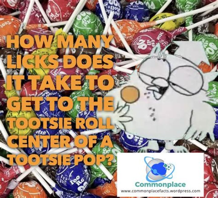 How much licks does it take to get to the center of a Tootsie Roll?