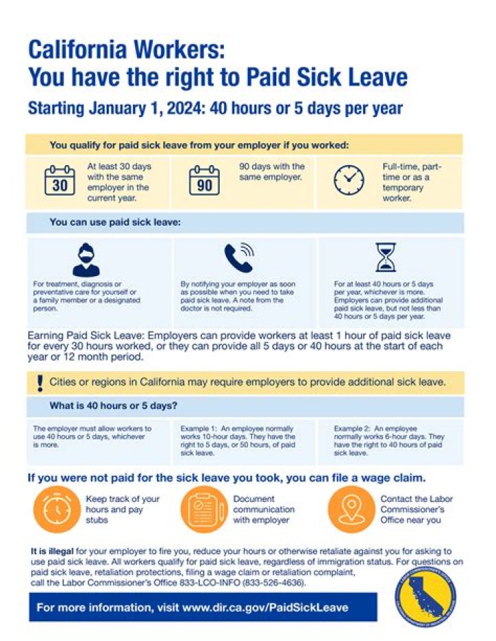 How much notice does an employer have to give for a layoff in California?