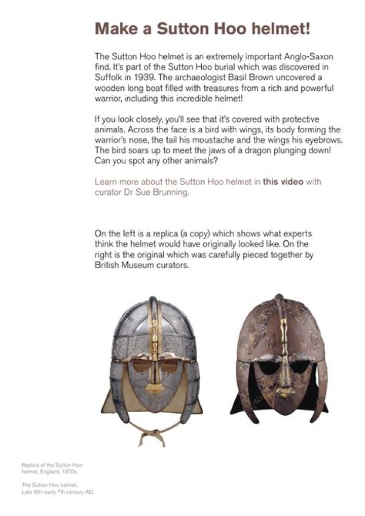 How much of the Sutton Hoo helmet is original?