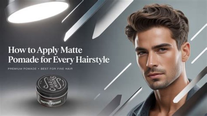 How should you apply the pomade to the hair?