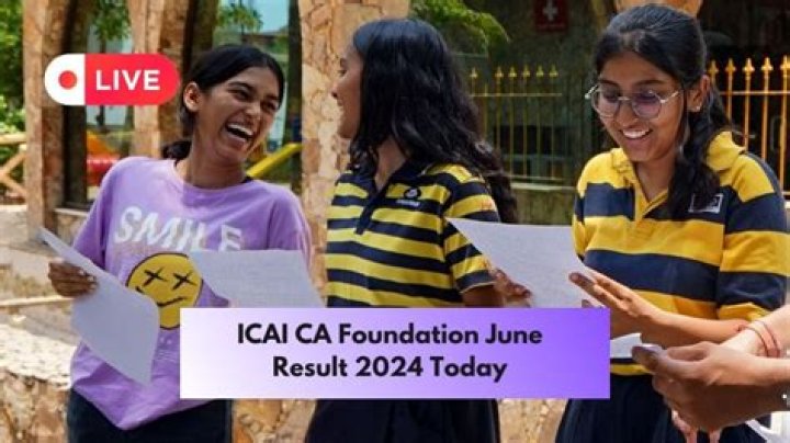 Is CA Foundation result tomorrow?