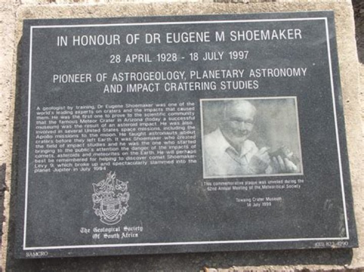 Is Eugene Shoemaker buried on the moon?
