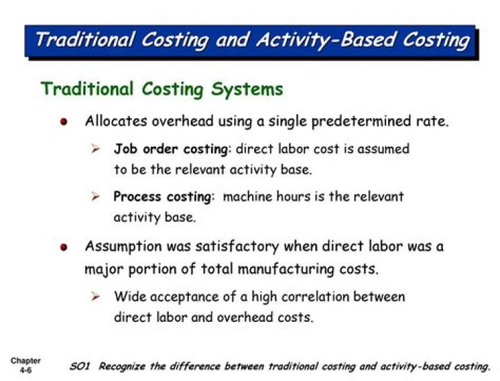 Is Job Order Costing a traditional costing system