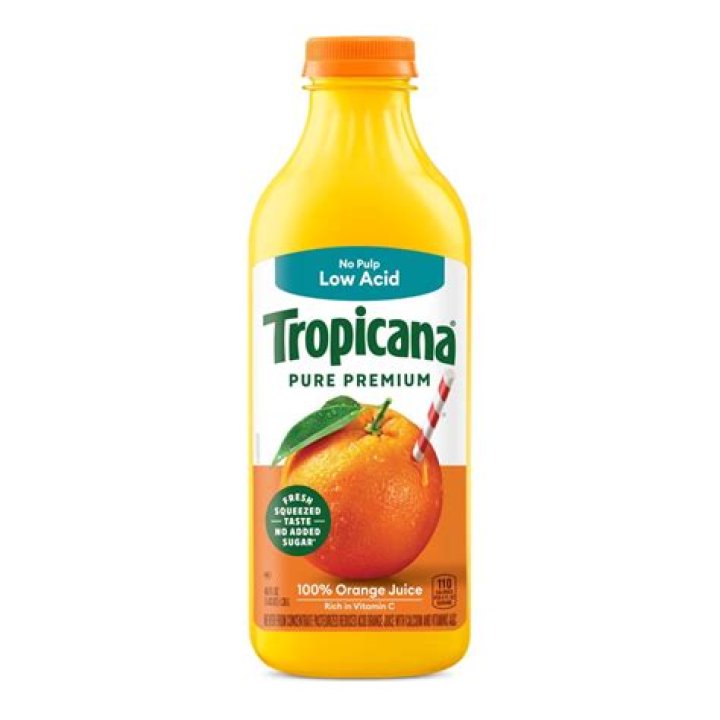 Is no pulp orange juice low acid?