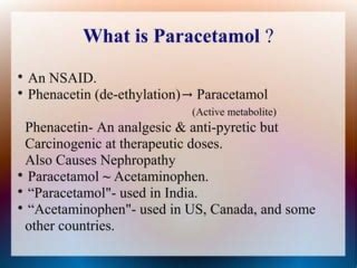Is paracetamol an Nsaid
