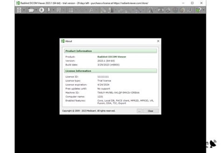 Is Radiant Dicom viewer free
