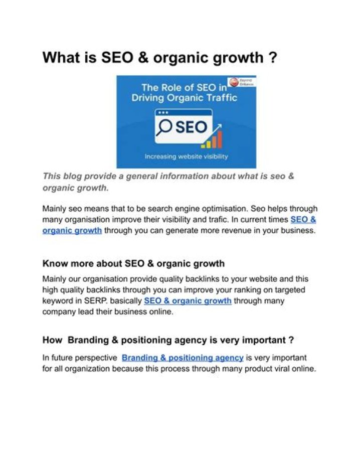 Is SEO organic growth?