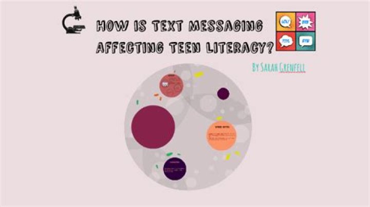 Is text messaging affecting literacy