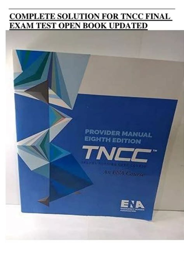 Is Tncc Exam open book?